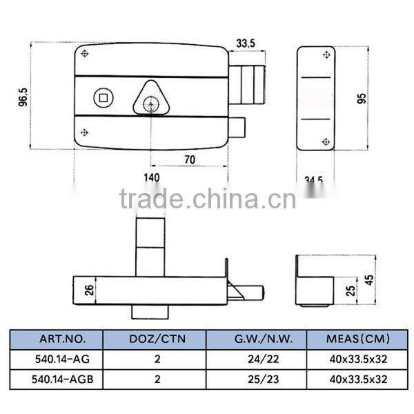 electronic door lock magnetic lock glass door motor lock