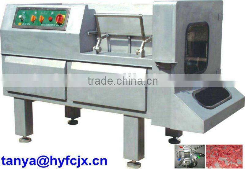 Frozen Meat Cutting machine, Productivity:700-900kg/h,Dicing dimension: 5,6,7,8,9,11,13,16,20,27mm 0086018810361768