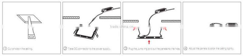 Singapore,12W,180x180x20mm,Low Profile LED Panel Luminaire,Emergency Aperture Square Low Profile LED Panel Fixture