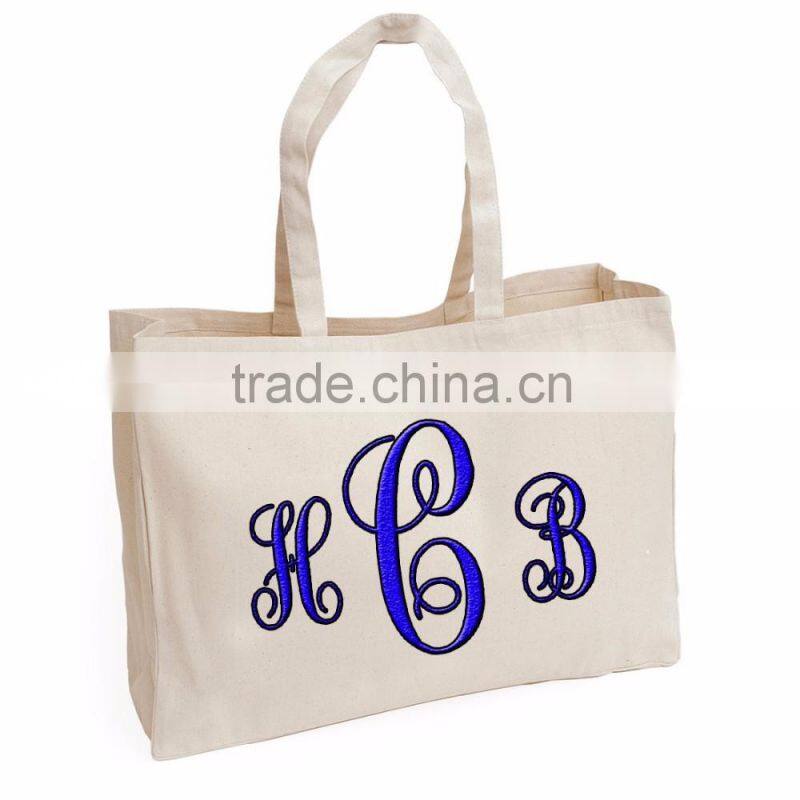 Wholesale Boutique Easter Basket Monogrammable Canvas Shipping Bags