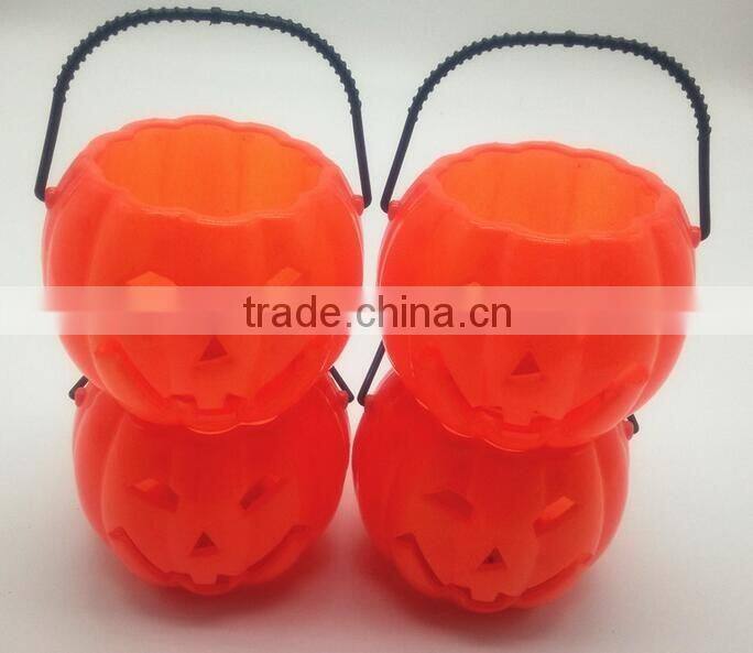 2016 Wholesale Plastic jack-o'-lantern pumpkin lantern pumpkin light pumpkin lamp for Halloween