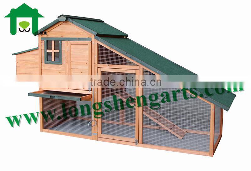 Wooden chicken coop hen house
