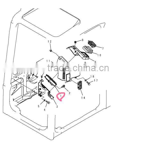 PC200-7 Excavator Monitor 7835-12-3000