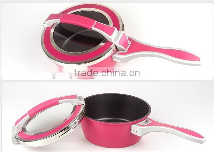spiral nonstick sauce pan milk pot