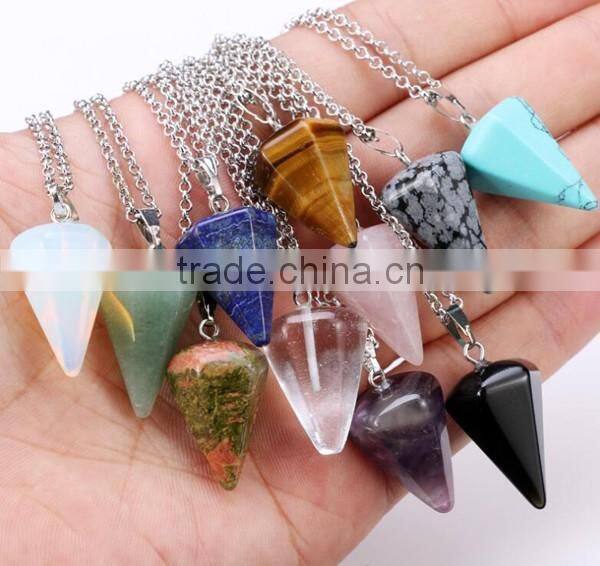 snowflake jasper pendulum pendant