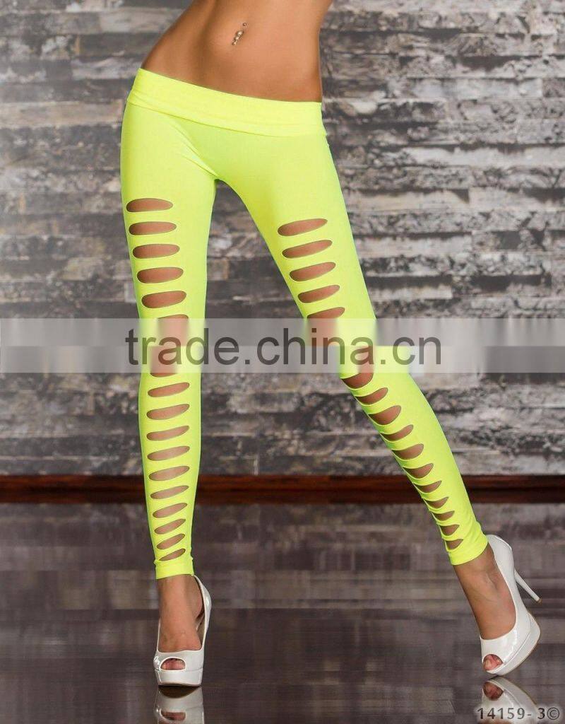 Spring New Style Sexy Leggings Striped Hole Colorful Leggings For Women Cheap Slim Women Leggings Wholesale