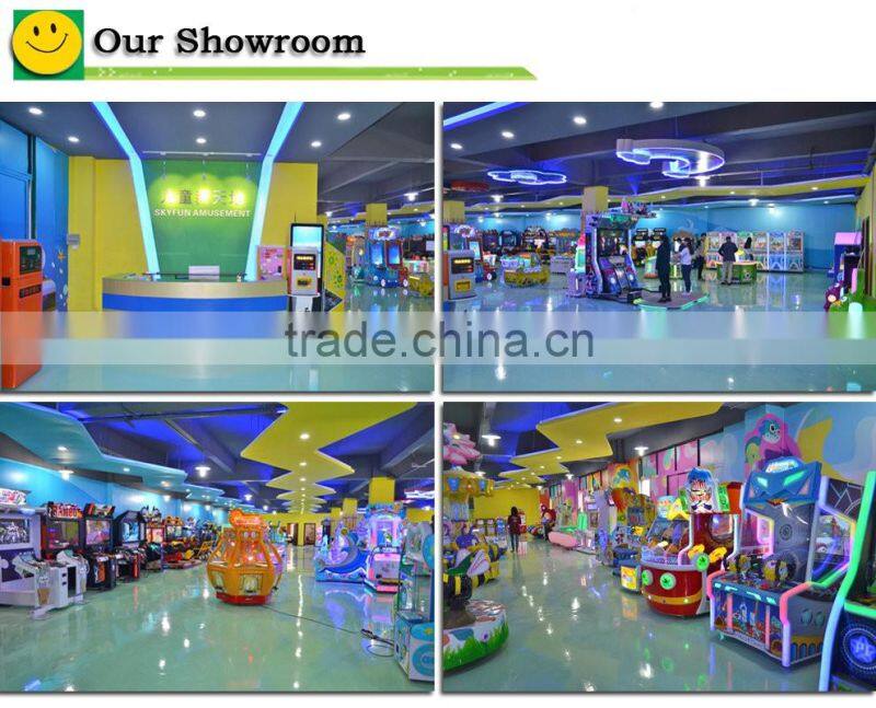 Dynamic 4D gun shooting machine kids carton design redemption shooting machine