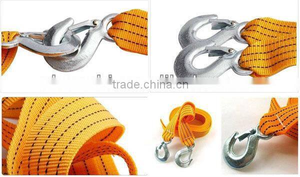 4m 3ton Car Vehicle Boat Tow Strap Towing Rope Hauling Cable String with Hooks