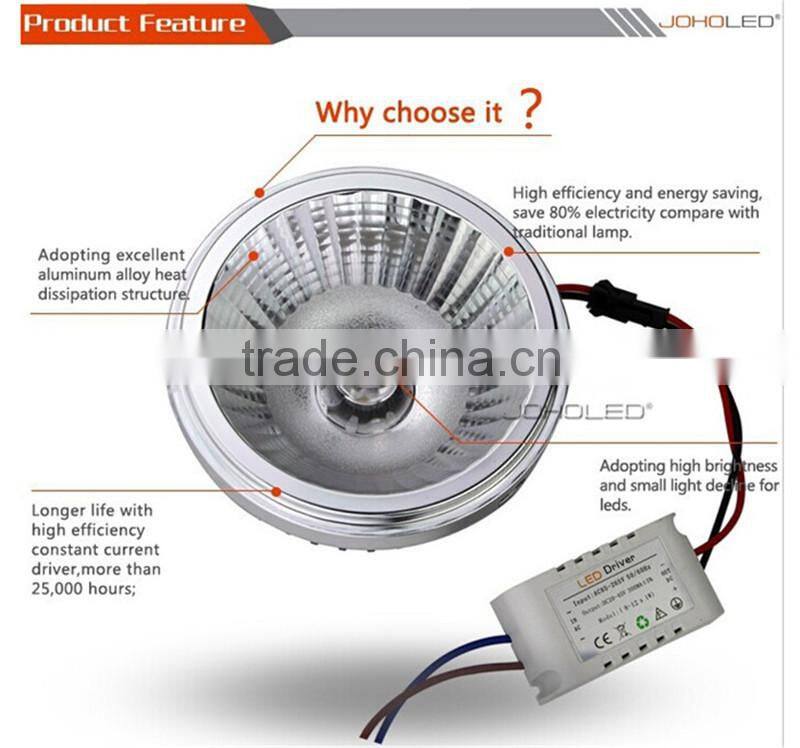 High quality COB 25W AR111 led spotlight lamp high power