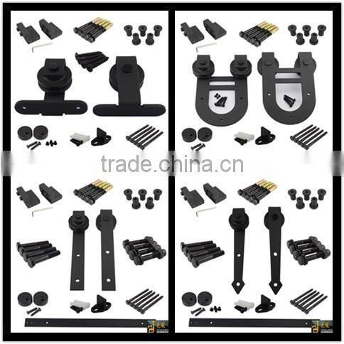 Oak Solid Wood Sliding Garage Door Black Roller Insert Kit