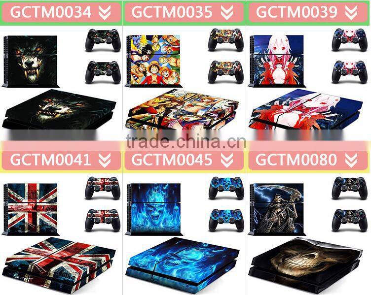 new design hot sell for ps4 console controller vinyl skin sticker for ps4 wholesale