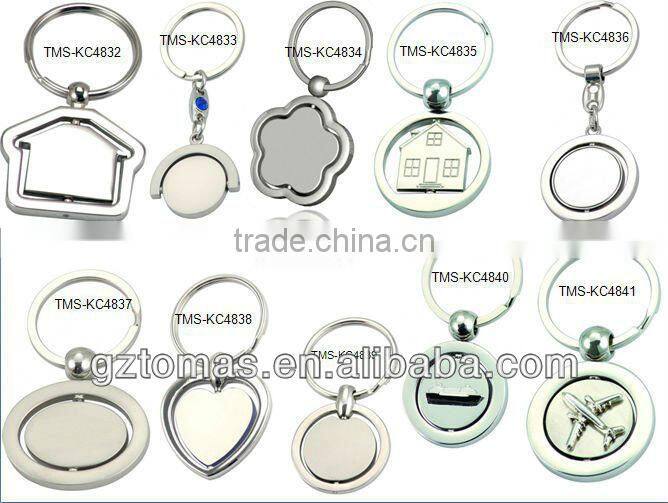 Hot sale Brand OEM round shaped custom metal keychain