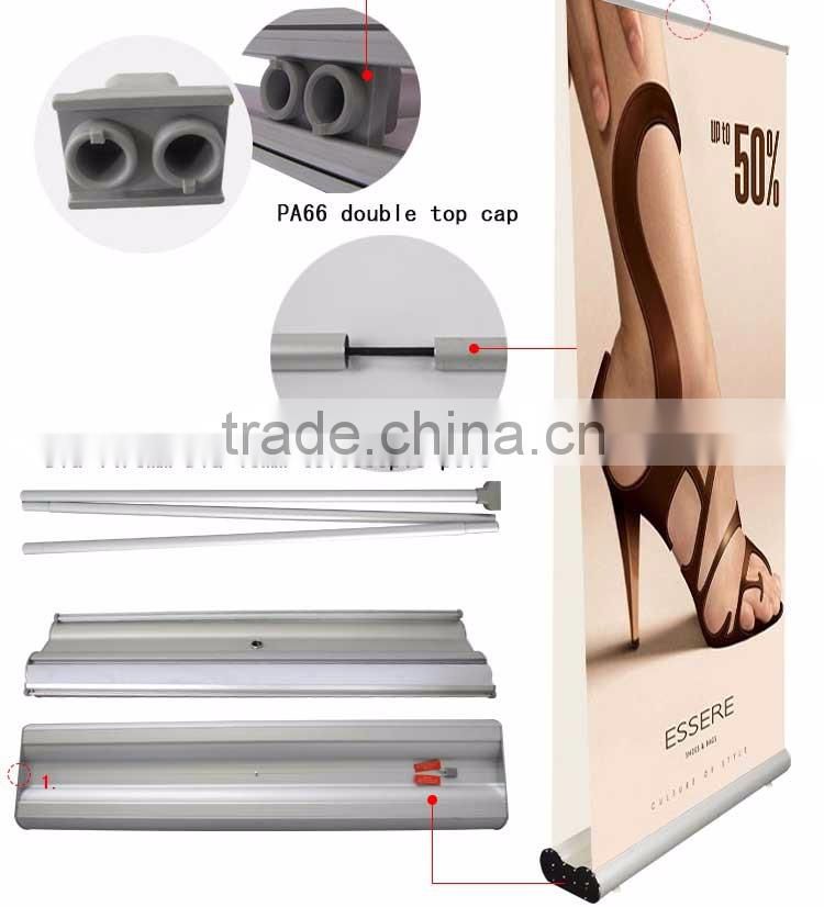 LinTEL double side aluminum roll up banner stand