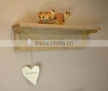 china factory FSC round shape wall mount hanging wooden clothes coat rack gift hook