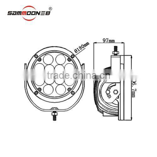 7'' 60w Rectangle LED light SM-7060-RXA