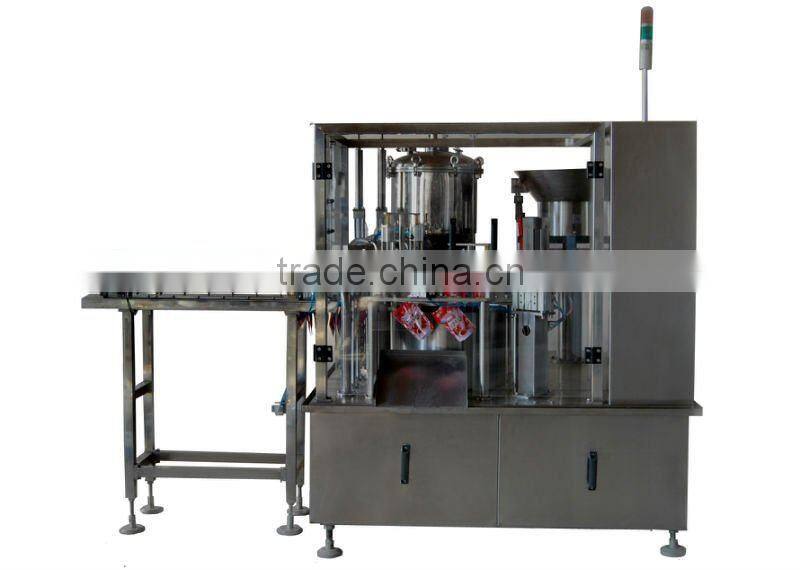 High speed fullly automatic rotary spout pouch liquid filling packing machine