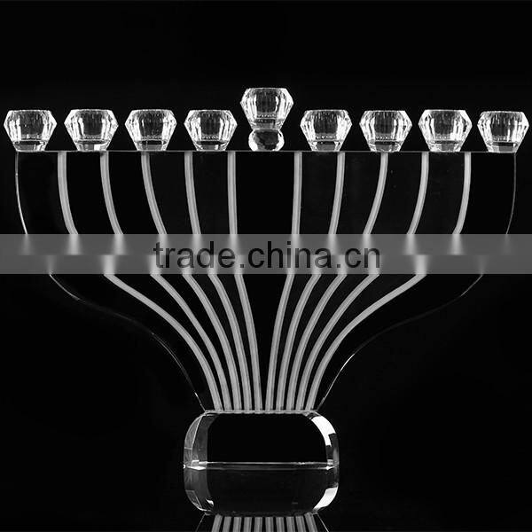 Fashion crystal candle holder, crystal candlestick for home decoration