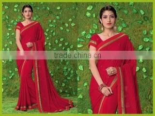 Concinnonous Pink Cotton Saree/designer sarees online shopping