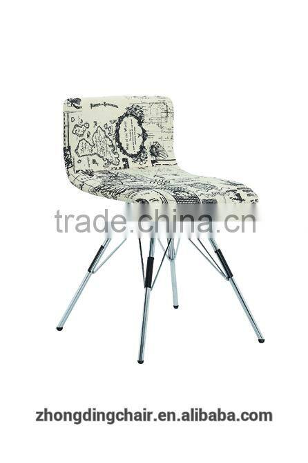 L-126 Colorful fabric leisure chair,chair with metal legs