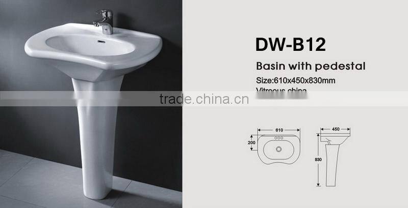 STOCK!!!Ceramic Cheap Available Pedestal Basin DW-B17C