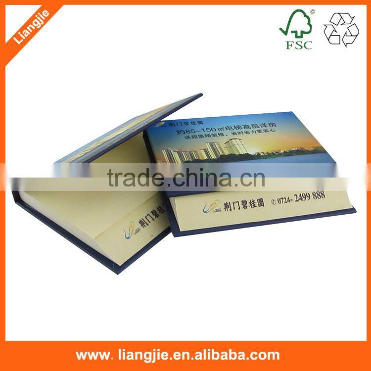 Promotional die cut custom logo printed memo pad, note pads