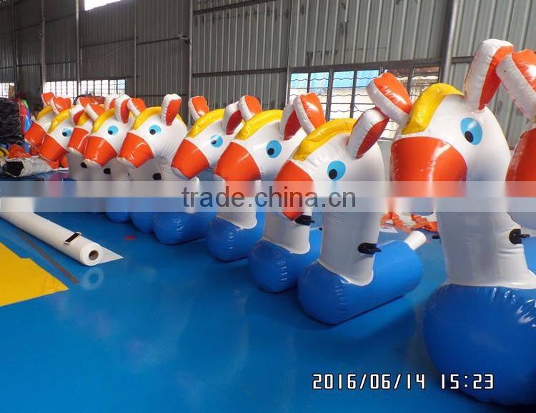 Adults or Children Size Inflatable Derby Horse for Race