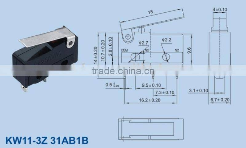 KW11-3Z 31AB1B small micro switches for machine