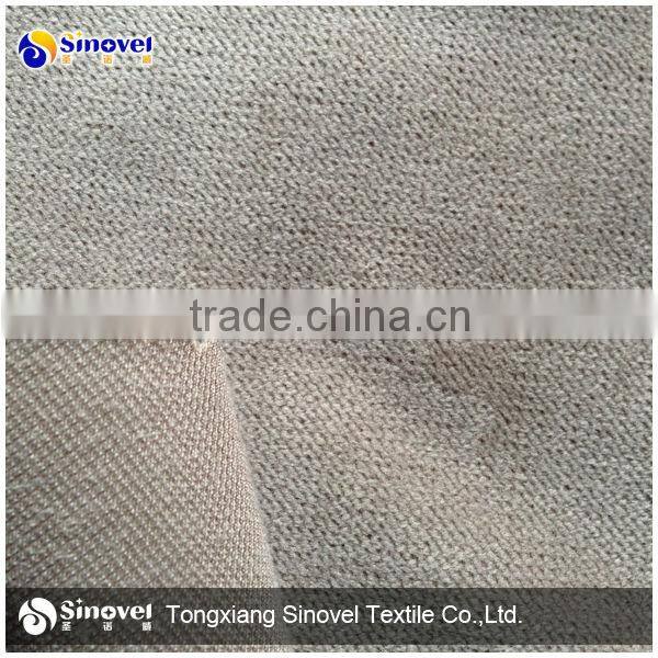 100% polyester twill velboa for sofa/velvet bonded TC for sofa
