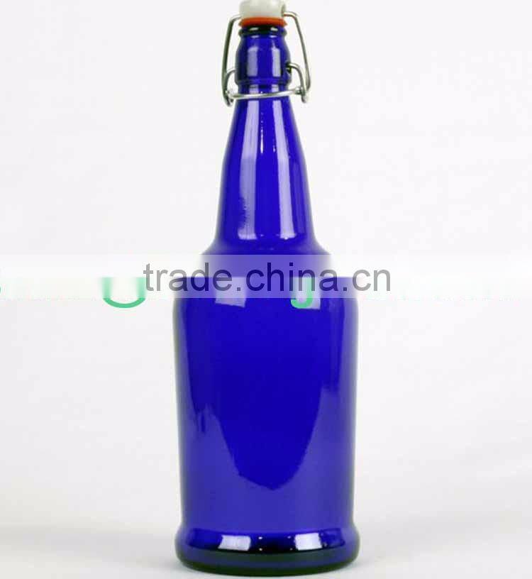 16oz Kombucha / Beer Bottles (12 Pack|Clear) with Funnel + Brush + Pen