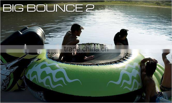 towable & inflatable bouncer boat island slide surfing BIG BOUNGE 2 bounger trampouline