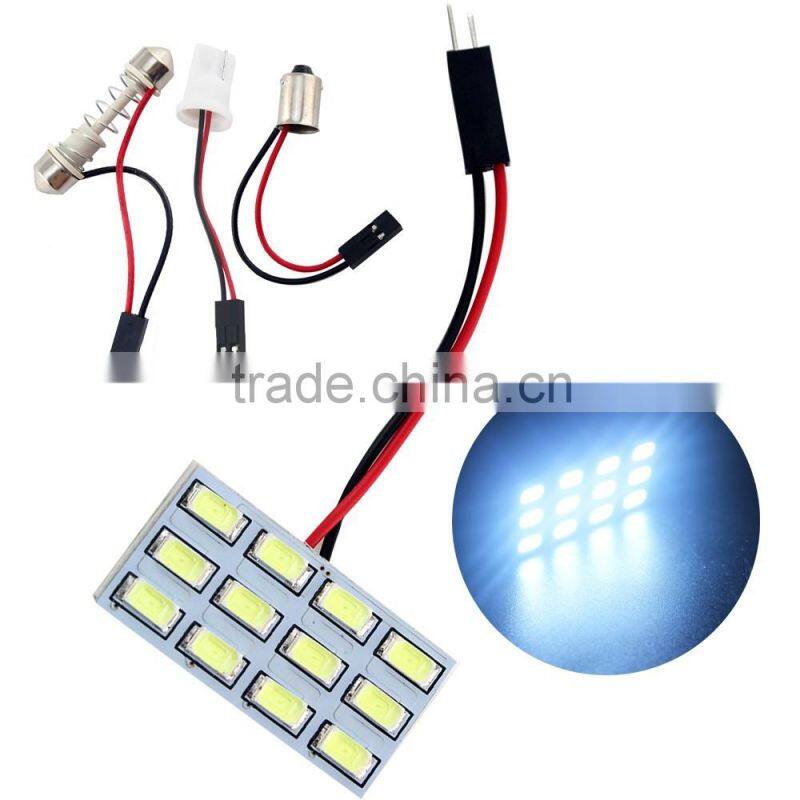 12smd 5730 Festoon T10 led light bulb led car roof light 12v led pannel light