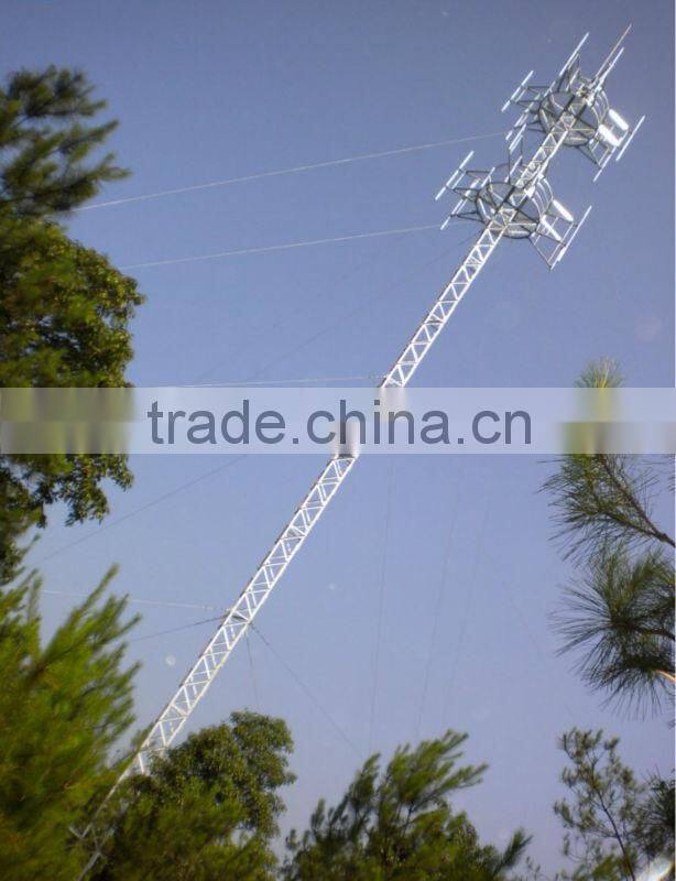 guyed wire mast steel telecommunication tower