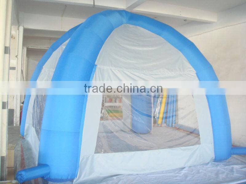 Hola rectangle grey inflatable tent camping