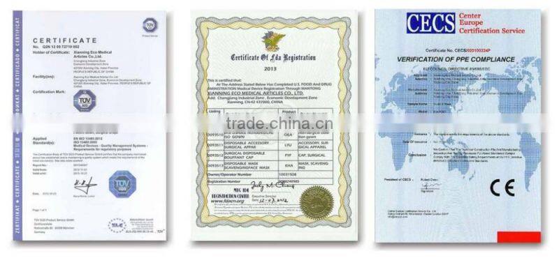 Ecoma 2016 New Product Antiviral three-dimensional Face Masks with Earloop, Latex Free, Blue