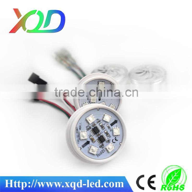 48mm led point lights source led visual pixel poi 6leds smd5050 rgb