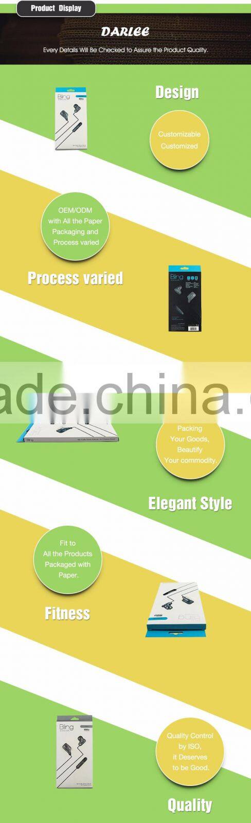 very thin paper earphone packaging box