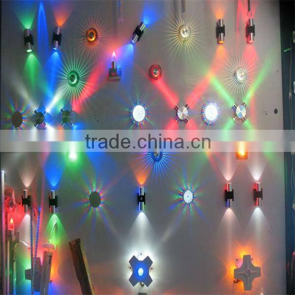 Led wall light many designs with remoted control, Guzhen producer led RGB wall light