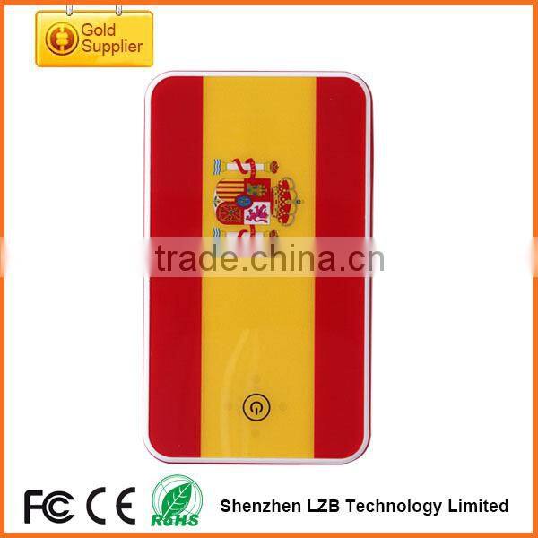 high capacity world cup portable rechargeable qi wireless charger,mini portable qi wireless charger