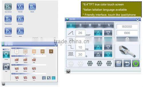 ICE1- New technology fast painless hair removal SHR IPL laser aesthetic equipment portable