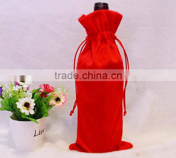 New Christmas Decorations Red Wine Bottle Cover Bags Xmas Santa Claus Christmas Table Dinner Decoration Ornaments Home Ornament
