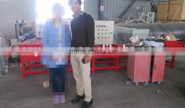 Wood pallet block leg extruding machine/wood sawdust block processing machine/wooden block making machine