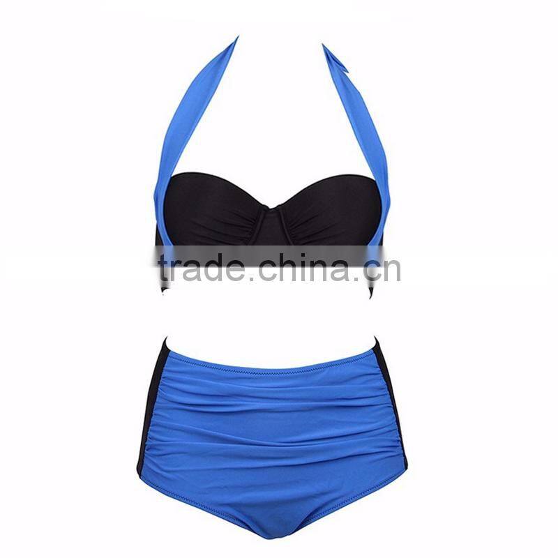 Women's Bandage Cris Cross Swimwear Push Up bating suit high waist bikini
