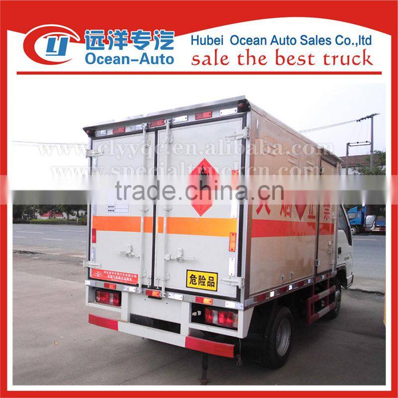 2tons small explosive transportation truck with forland brand chassis