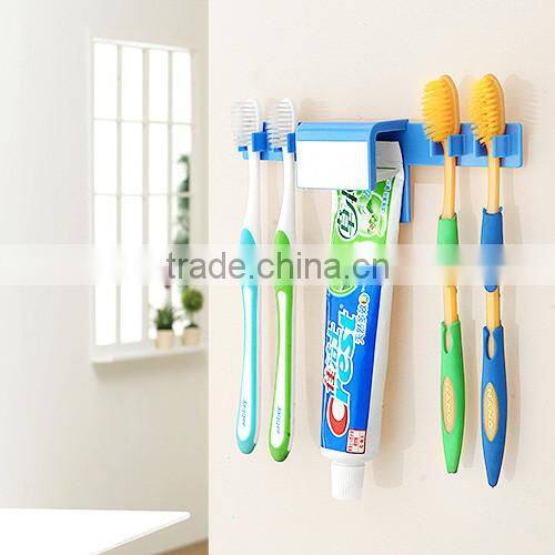 Wall Mount Rack Toothpaste Toothbrush Holder Set