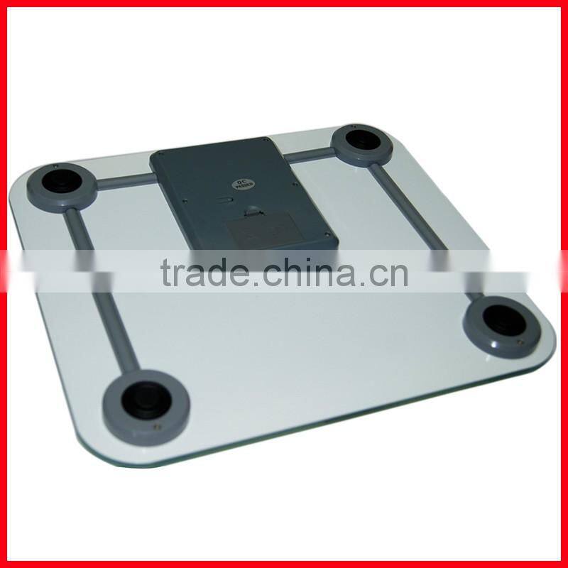 200kg Digital Body Fat Water Bone Calories BMI Analyser Glass Bathroom Scales