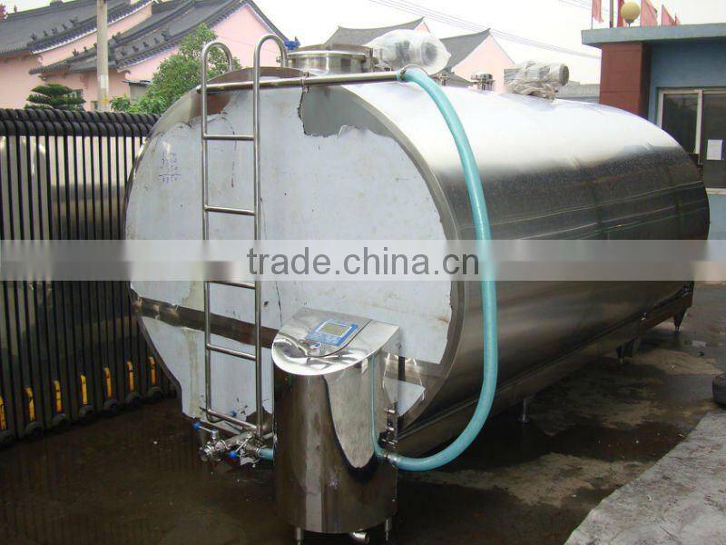 milk cooling tank with automatic CIP cleaning
