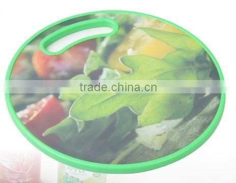Round Shape Colorful PP Plastic Chopping Block