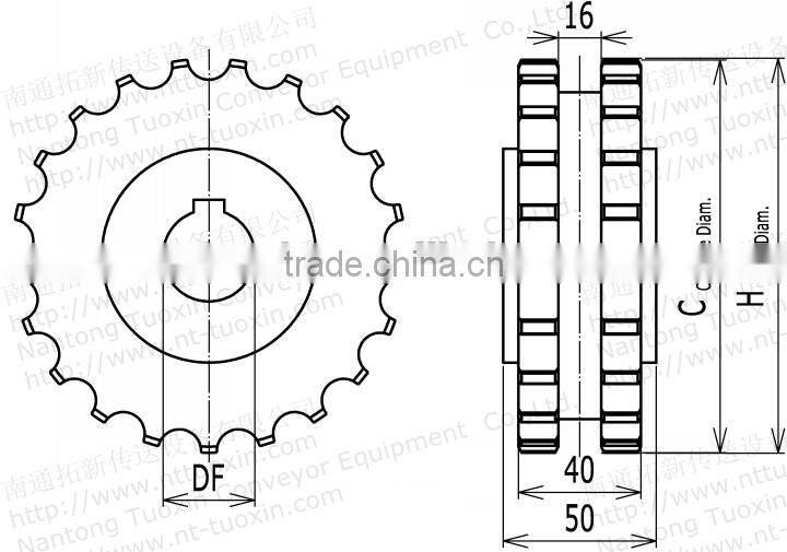 820 Classic machined sprockets