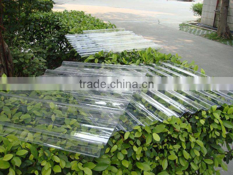 PC CORRUGATED clear roofing sheet /tile extrusion machine CL sheet bayer material
