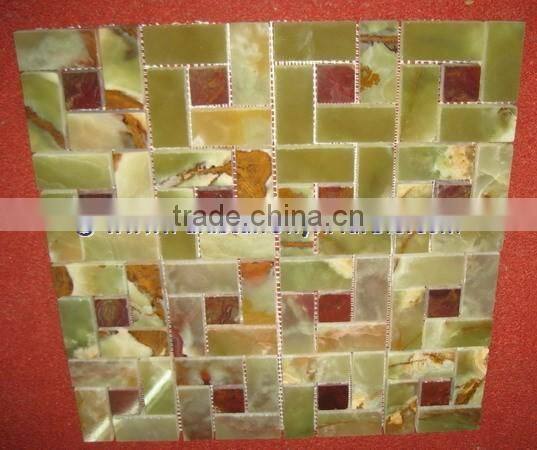 New design 2017 GREEN ONYX MOSAIC TILES COLLECTIONS